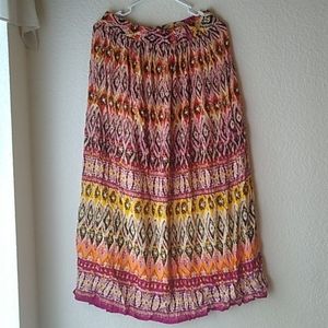 Chaudry KC India colorful skirt pink orange yellow